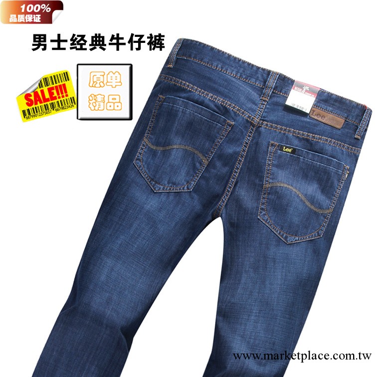 lee牛仔褲藍色 高檔新款夏季男士修身直筒牛仔長褲批發 1件起批工廠,批發,進口,代購