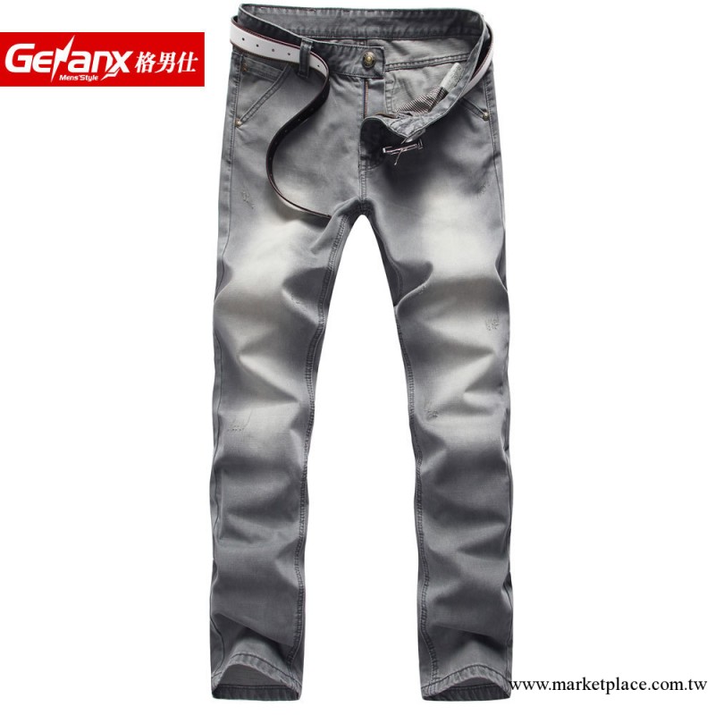 Genanx 2013新款牛仔褲 韓版修身版型休閑 男士直筒牛仔褲 P073工廠,批發,進口,代購