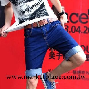 韓版潮男夏裝男士薄款牛仔短褲男式休閑中褲五分褲子男潮工廠,批發,進口,代購