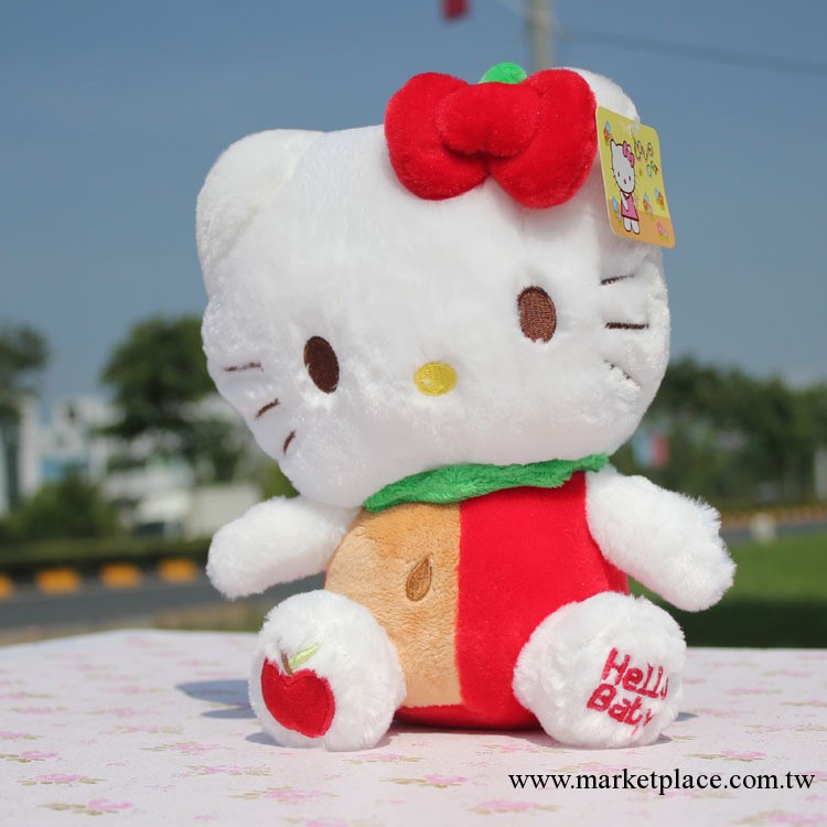 毛絨玩具批發  hello kitty玩具公仔 蘋果凱蒂貓毛絨玩具公仔工廠,批發,進口,代購