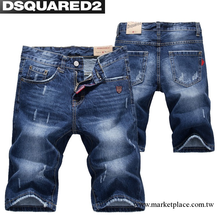 Dsquared2春夏男士牛仔褲 修身小直筒低腰男褲 潮韓版牛仔短褲 男工廠,批發,進口,代購
