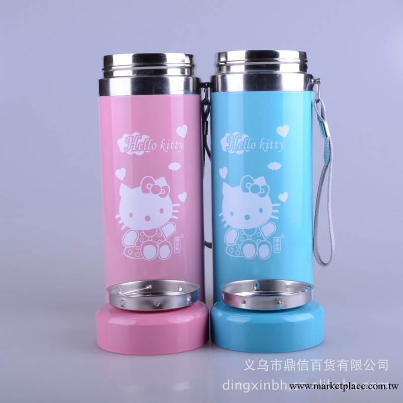 hello kitty卡通杯 韓版無縫雙層保溫杯 不銹鋼密封防漏保溫水杯工廠,批發,進口,代購