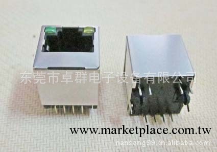 供應RJ45母座 RJ45連接器 180DIP帶燈工廠,批發,進口,代購