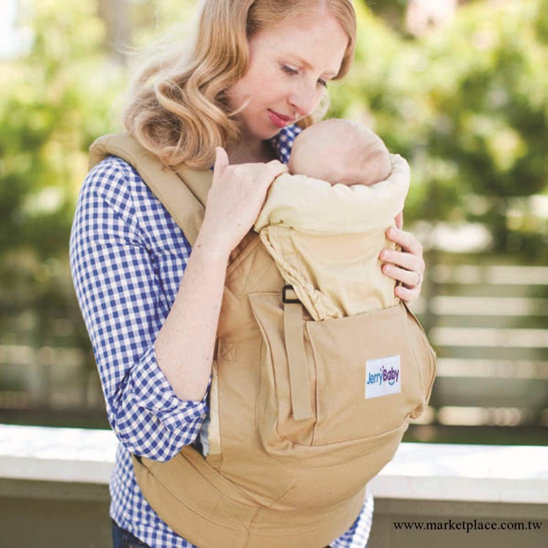 jerrybaby潔莉寶貝 多功能嬰兒背帶 母嬰用品 廠傢生產 米色 現貨工廠,批發,進口,代購