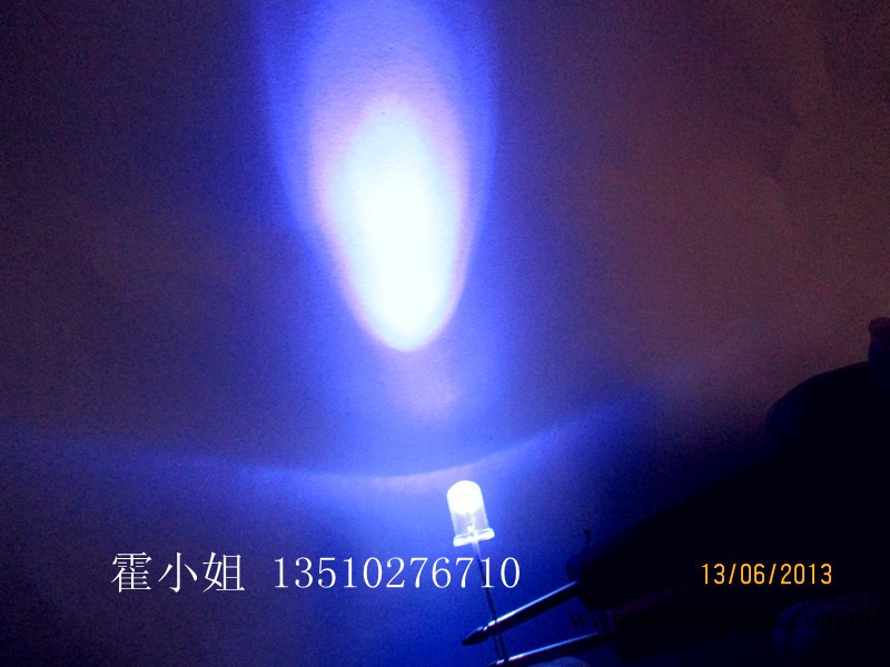 F5圓頭聚光365nm紫外線燈珠 UV紫光驗鈔光觸媒led發光二極管工廠,批發,進口,代購