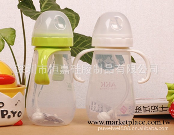 全矽膠奶瓶安全材質 寬口300ml ，母嬰用品。嬰兒用品..批發・進口・工廠・代買・代購
