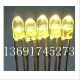 供應led F3白光暖白無邊正品  3MM暖白無邊 LED發光二極管工廠,批發,進口,代購