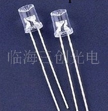 ￠5內凹無邊白發暖白光LED 5mm 暖白光 白發暖白工廠,批發,進口,代購