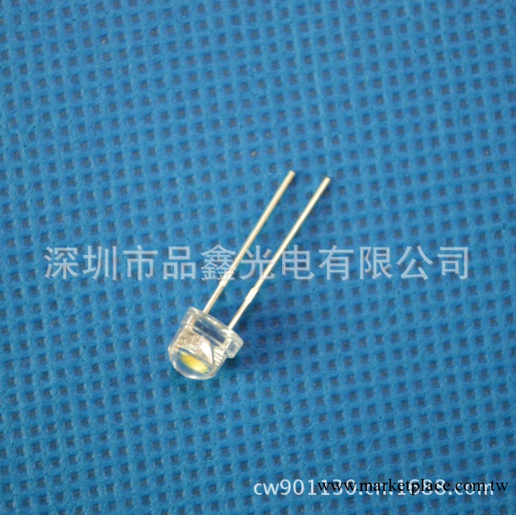 4.8mm草帽白燈短腿  led燈珠 草帽燈珠 發光二極管工廠,批發,進口,代購