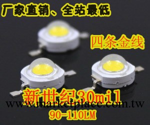 LED30*30大功率LED燈珠廠傢直銷，LED燈珠 1W燈珠 led led燈珠批發・進口・工廠・代買・代購