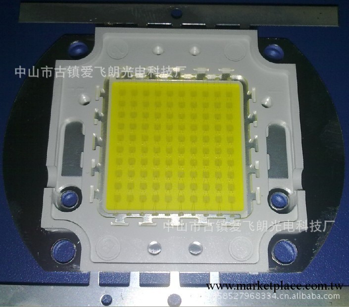 廠傢直銷 大功率led集成 國產三安100w白光暖白 led燈珠工廠,批發,進口,代購