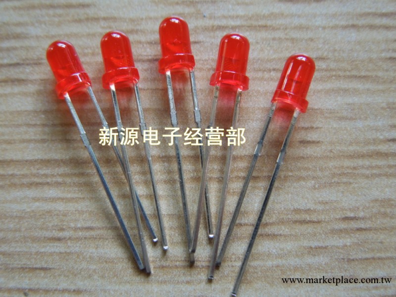 3MM 紅發紅 紅色 發光二極管 LED 發光管 紅燈工廠,批發,進口,代購