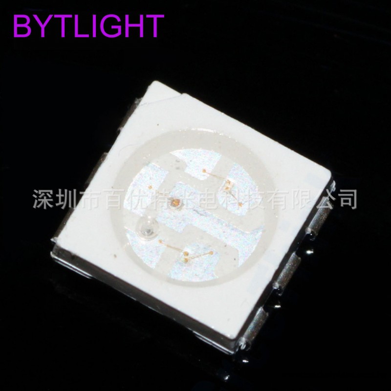 工廠直供SMD 5050RGB 全彩 紅綠蘭 led貼片發光二極管 LED燈條工廠,批發,進口,代購