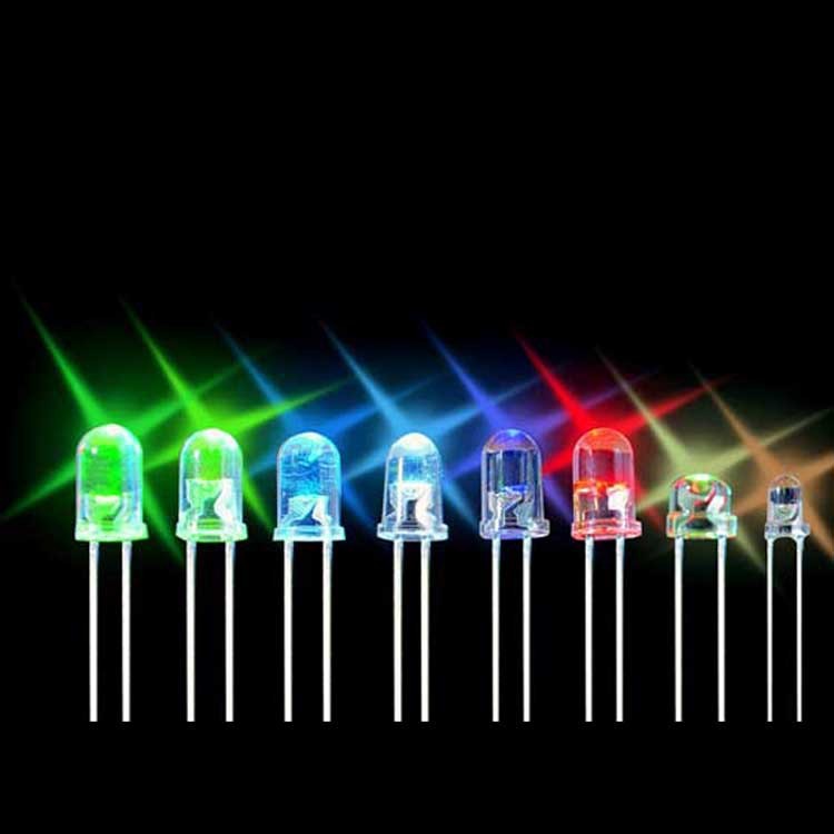 【芯光寶】LED發光二極管 5MM圓頭 F5圓頭有邊白光LED 短腳工廠,批發,進口,代購