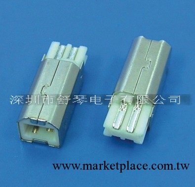 USB  B公短體 BM焊線一體式 B公連接器工廠,批發,進口,代購