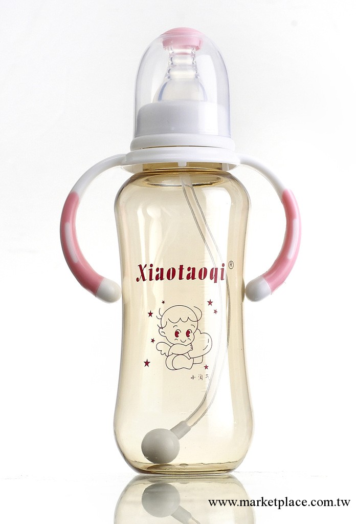 嬰兒用品 小淘氣奶瓶  300ML PPSU彩色把大圓弧自動奶瓶工廠,批發,進口,代購