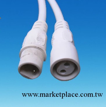 廠傢供應2芯連接器 防水線 防水公母插 戶外燈飾專用工廠,批發,進口,代購