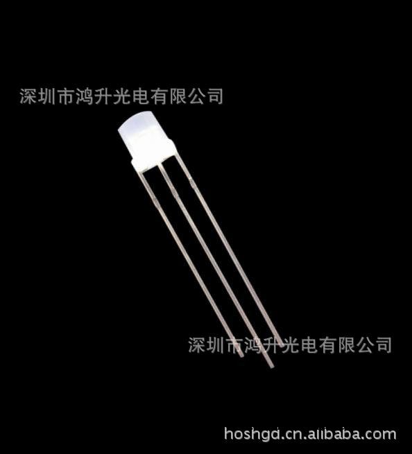 大量供應F5LED平頭蘭黃雙色，LED雙色發光管，雙色LED發光二極管工廠,批發,進口,代購