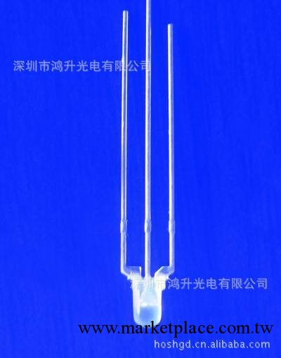 大量供應F3藍黃雙色霧狀共陽LED(發光二極管)工廠,批發,進口,代購