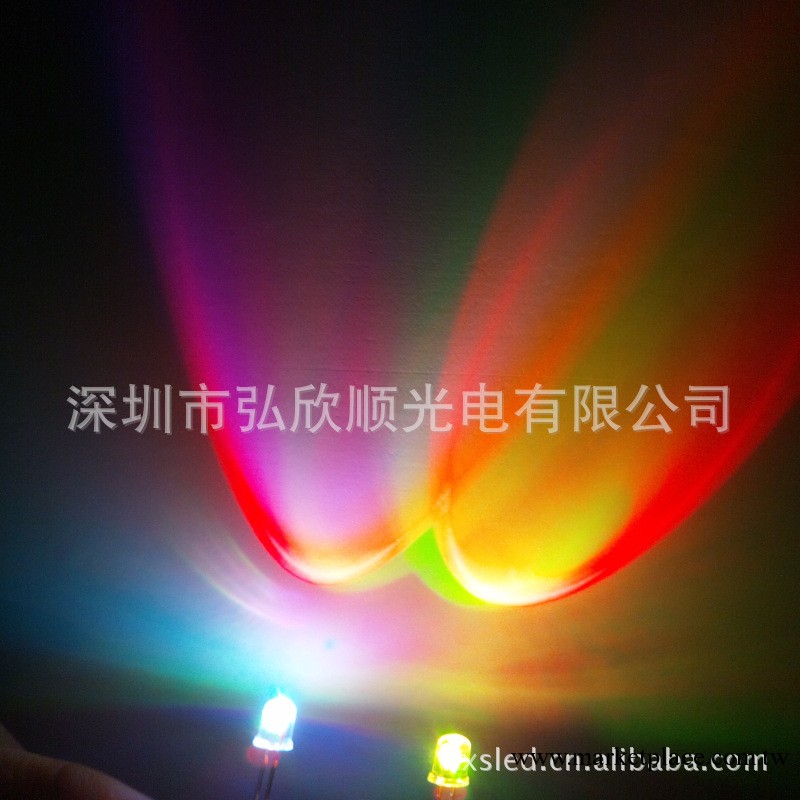 3MM/F3七彩慢閃LED燈 七彩LED發光二極管工廠,批發,進口,代購