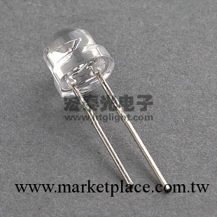 廠傢直銷 高亮直插 草帽LED 4.8MM 白光 白色 發光二極管工廠,批發,進口,代購