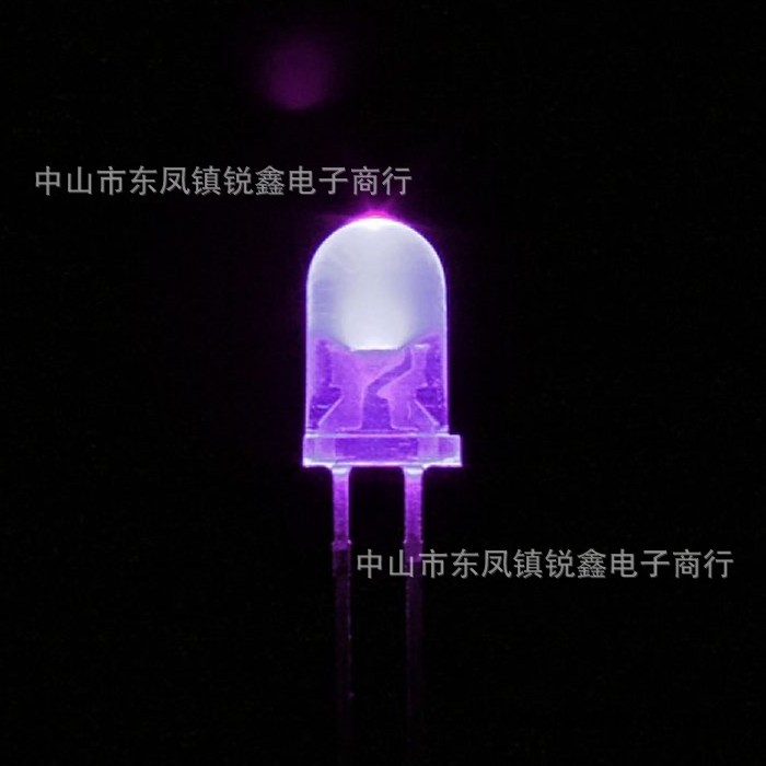 【超低價】led紫外燈 F5白發紫LED發光二極管工廠,批發,進口,代購