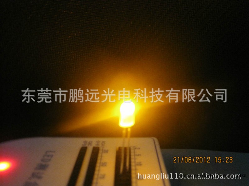 東莞 LED燈珠廠傢 F5/5MM黃光 黃色 白發黃 黃發黃LED發光二極管批發・進口・工廠・代買・代購