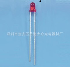 LED LED發光二極管紅燈, 3mm紅發紅 白發紅工廠,批發,進口,代購