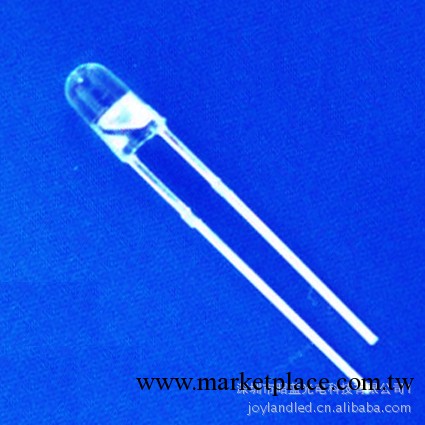 廠傢直銷3MM短腳無邊藍燈LED F3藍燈 白發藍工廠,批發,進口,代購