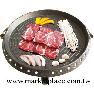 正品韓國韓式無煙燒烤爐烤肉盤烤肉鍋烤肉爐鐵板燒燒烤鍋燒烤盤工廠,批發,進口,代購