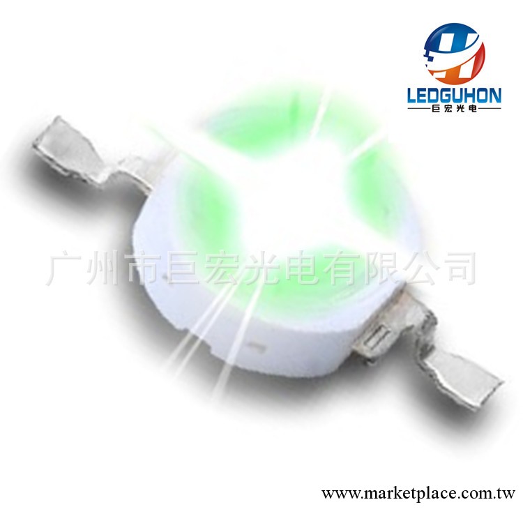 供應大功率3W綠燈 LED大功率發光二極管 大功率LED燈珠 3W LED工廠,批發,進口,代購