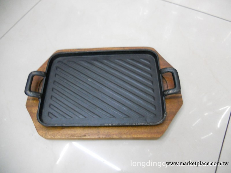 韓式雙耳鐵板燒 長方形韓式烤肉鍋電磁爐 烤肉盤燒烤盤工廠,批發,進口,代購