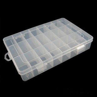 24格 透明塑料盒 首飾盒 收納盒插片可組裝工廠,批發,進口,代購