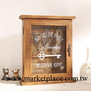 zakka雜貨 實木 復古 做舊 收納盒 首飾盒 鑰匙盒工廠,批發,進口,代購