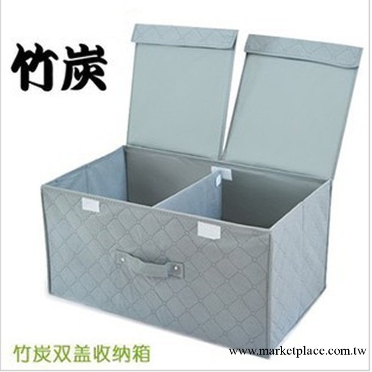 加厚雙蓋收納箱 韓國收納 有蓋儲物箱 衣服整理箱 情侶大號收納盒工廠,批發,進口,代購