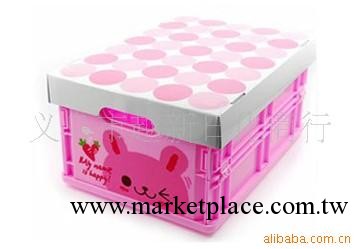 供應韓國流行可愛卡通折疊式雜物收納盒 迷你整理盒工廠,批發,進口,代購