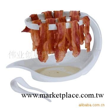 供應出口食品級塑料培根烤架微波爐培根烤肉架bacon Genie工廠,批發,進口,代購