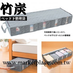 日本優質竹炭床下整理袋53L除味視窗收納箱 5格收納袋工廠,批發,進口,代購