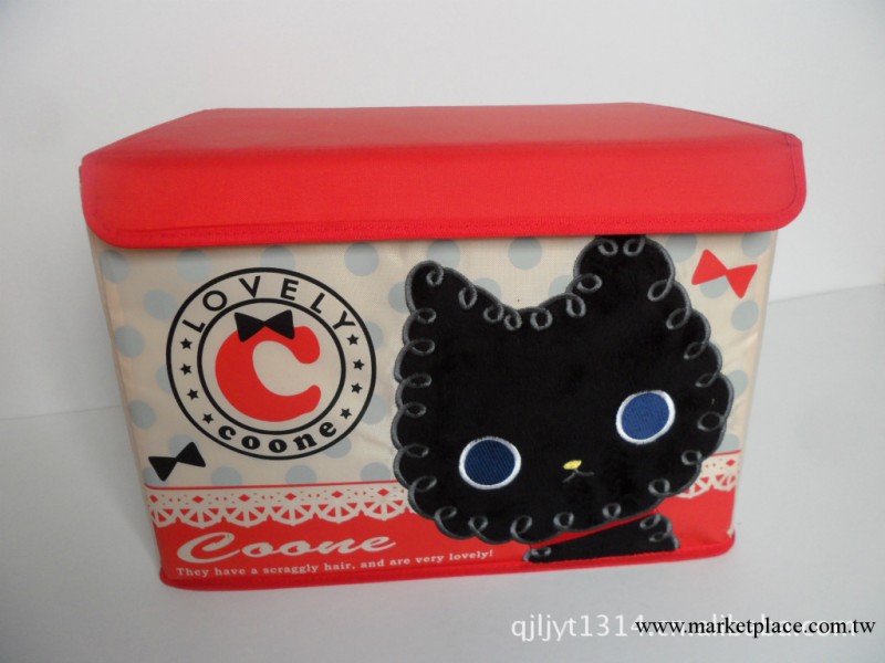 日本原單超可愛卡通收納盒 紅蓋黑貓工廠,批發,進口,代購