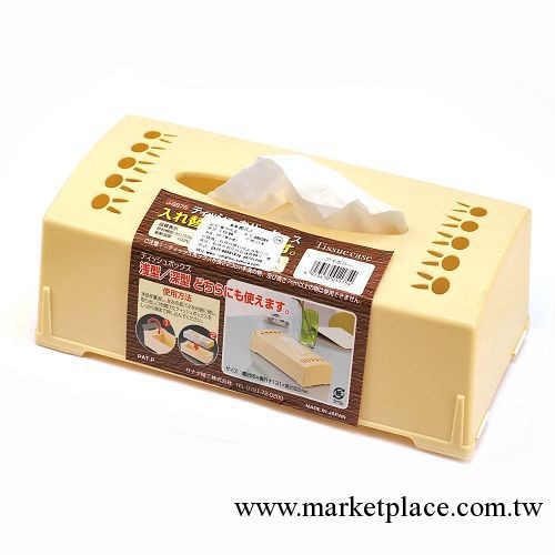 日本進口米色優質紙巾收納盒（011754）工廠,批發,進口,代購