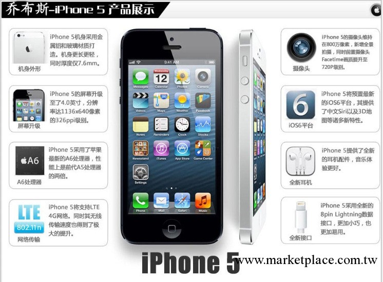 Apple/蘋果 iPhone 5 iphone5手機 蘋果手機 蘋果5工廠,批發,進口,代購