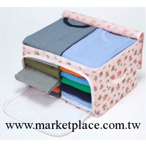 新品廠傢日本木暉 薔薇花衣服整理袋 透視窗收納箱 55L工廠,批發,進口,代購