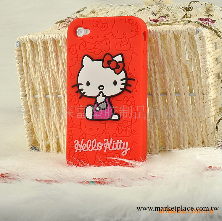 Iphone系列手機殼 hello kitty矽膠手機套,KT貓手機保護套工廠,批發,進口,代購