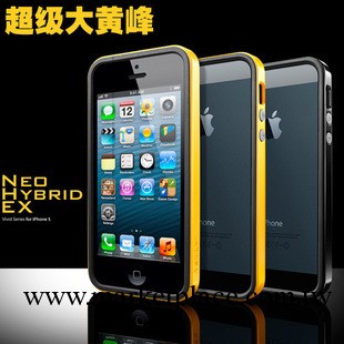 iphone5 大黃蜂矽膠邊框 超薄手機殼 蘋果5手機套 保護套潮工廠,批發,進口,代購