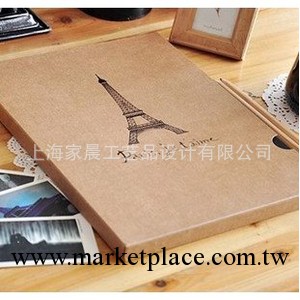 韓版巴黎鐵塔環保牛皮大相冊 相簿 相片收納冊 韓國文具工廠,批發,進口,代購