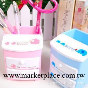 韓版抽屜式多功能收納筆筒  韓國文具  創意產品工廠,批發,進口,代購