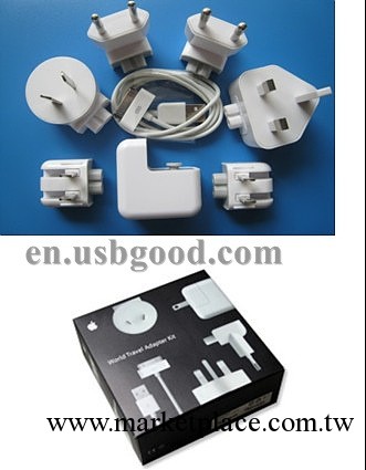 World Travel Charger Adapter Kit for Apple iPhone iPod工廠,批發,進口,代購