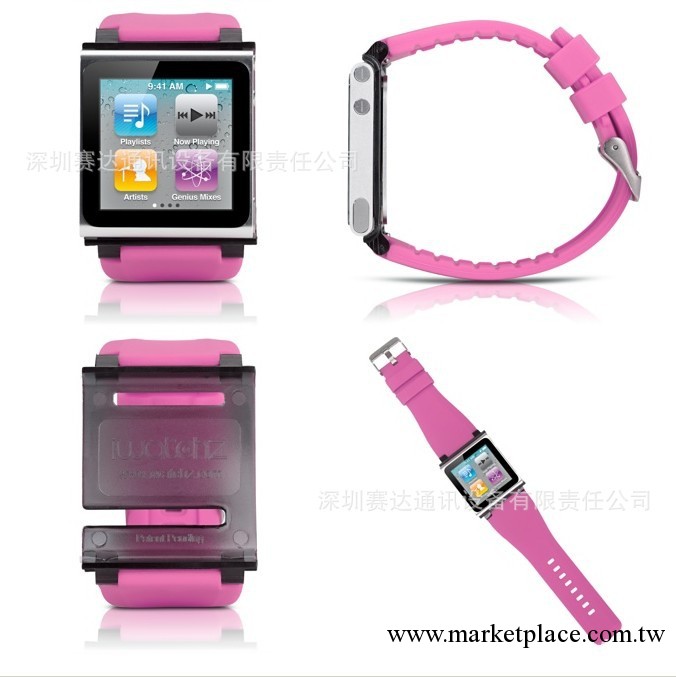 工廠批發iwatchz ipod nano 6 代手表帶 矽膠表帶腕帶 彩色表帶工廠,批發,進口,代購