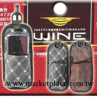 韓國WIN紅酒出風口手機納袋 汽車出風口手機架/眼鏡夾/整理收納袋工廠,批發,進口,代購
