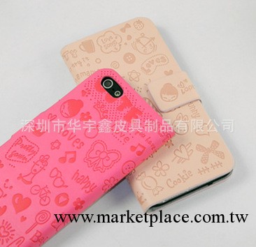 [廠傢直銷]iphone5手機皮套  小魔女左右開皮套工廠,批發,進口,代購
